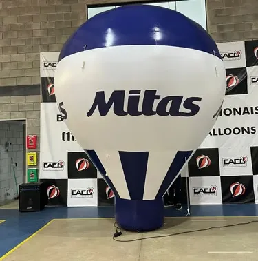 Produto inflável com impressão parcial