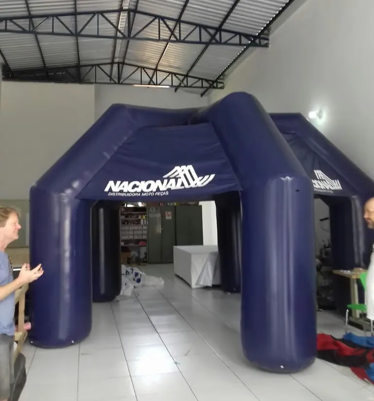 Produto inflável com impressão parcial